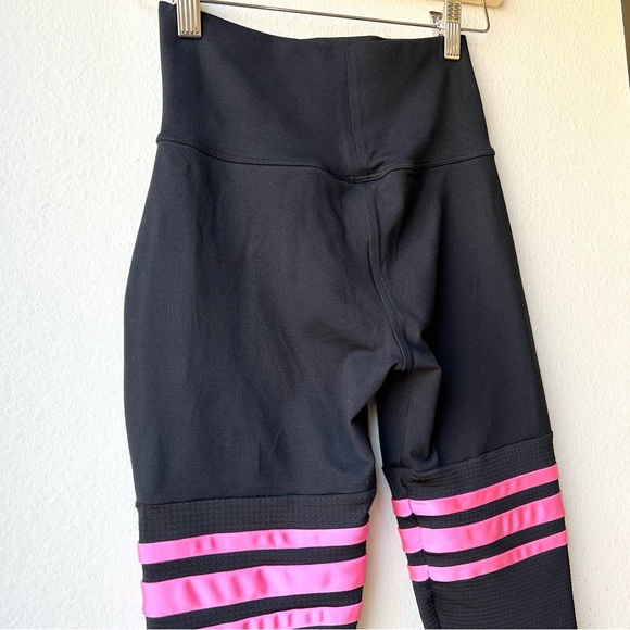 Bombshell Sportswear Thigh High Sock leggings Hot Pink Neon Black Sz S - Picture 9 of 16